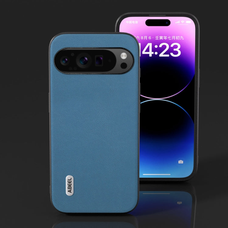 For Google Pixel 9 Pro ABEEL Arashi Texture PU Phone Case(Sky Blue) - Google Cases by PMC TechLife | Online Shopping South Africa | PMC TechLife | Buy Now Pay Later Mobicred