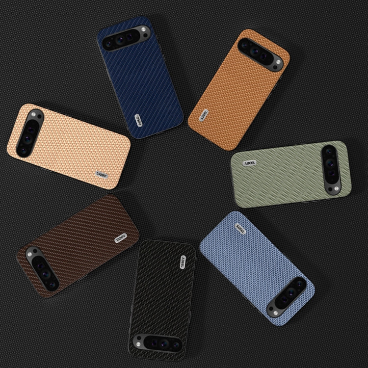 For Google Pixel 9 Pro ABEEL Carbon Fiber Texture Protective Phone Case(Gold) - Google Cases by PMC TechLife | Online Shopping South Africa | PMC TechLife | Buy Now Pay Later Mobicred