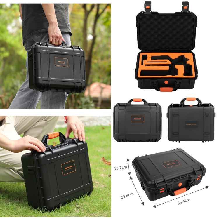 For DJI RS 4 Sunnylife Safety Carrying Case Waterproof Hard Case Box(Black) - Backpacks & Bags by Sunnylife | Online Shopping South Africa | PMC Jewellery