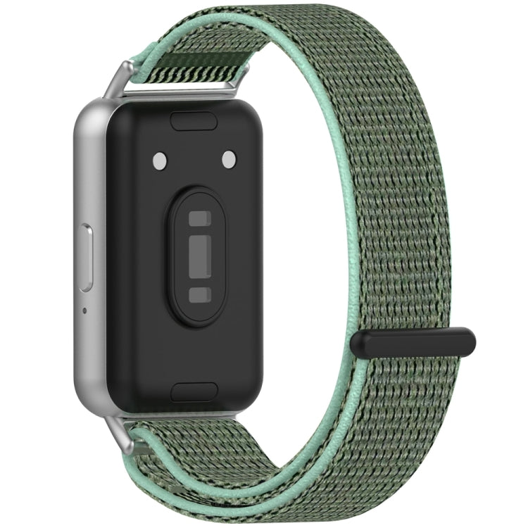 For Samsung Galaxy Fit 3 Nylon Loop Hook and Loop Fastener Watch Band(Blue Sea) - Watch Bands by PMC TechLife | Online Shopping South Africa | PMC TechLife
