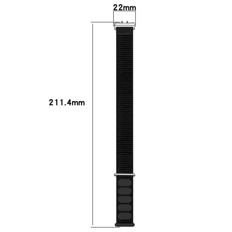 For Samsung Galaxy Fit 3 Nylon Loop Hook and Loop Fastener Watch Band(Camel) - Watch Bands by PMC TechLife | Online Shopping South Africa | PMC TechLife