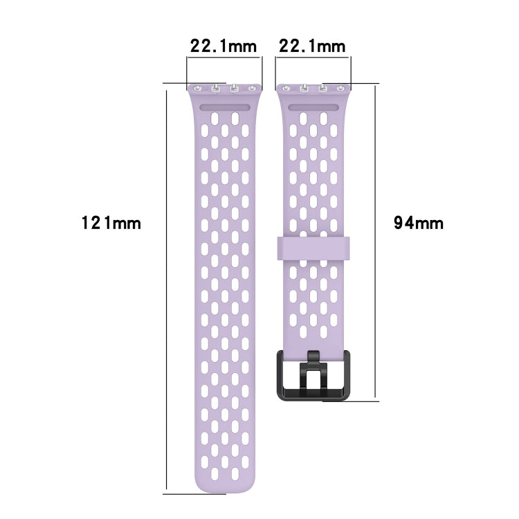 For Samsung Galaxy Fit 3 Hole Style Dual Buckle Silicone Watch Band(Starlight) - Watch Bands by PMC TechLife | Online Shopping South Africa | PMC TechLife