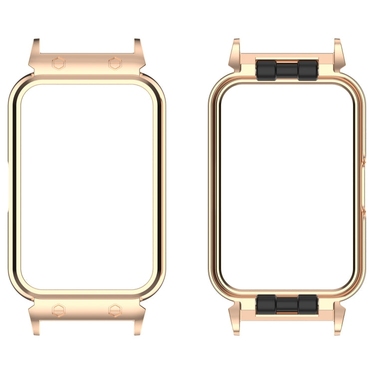 For Samsung Galaxy Fit 3 18mm Metal Frame Watch Protective Case(Rose Gold) - Watch Cases by PMC TechLife | Online Shopping South Africa | PMC TechLife