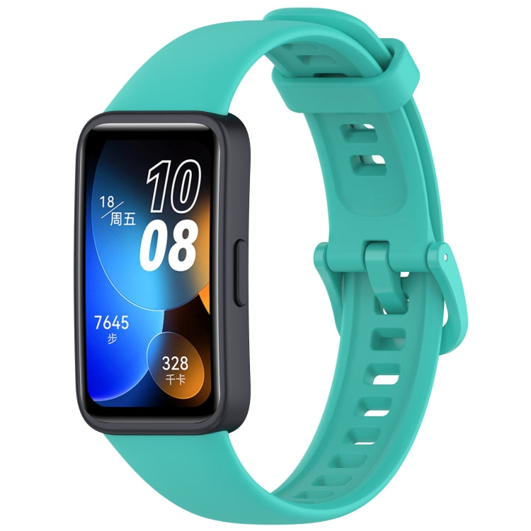 For Huawei Band 10 / 9 / 8 Solid Color Colorful Buckle Silicone Watch Band(Teal) - Watch Bands by PMC TechLife | Online Shopping South Africa | PMC TechLife | Buy Now Pay Later Mobicred