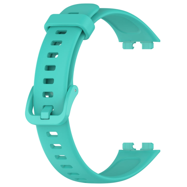 For Huawei Band 10 / 9 / 8 Solid Color Colorful Buckle Silicone Watch Band(Teal) - Watch Bands by PMC TechLife | Online Shopping South Africa | PMC TechLife | Buy Now Pay Later Mobicred