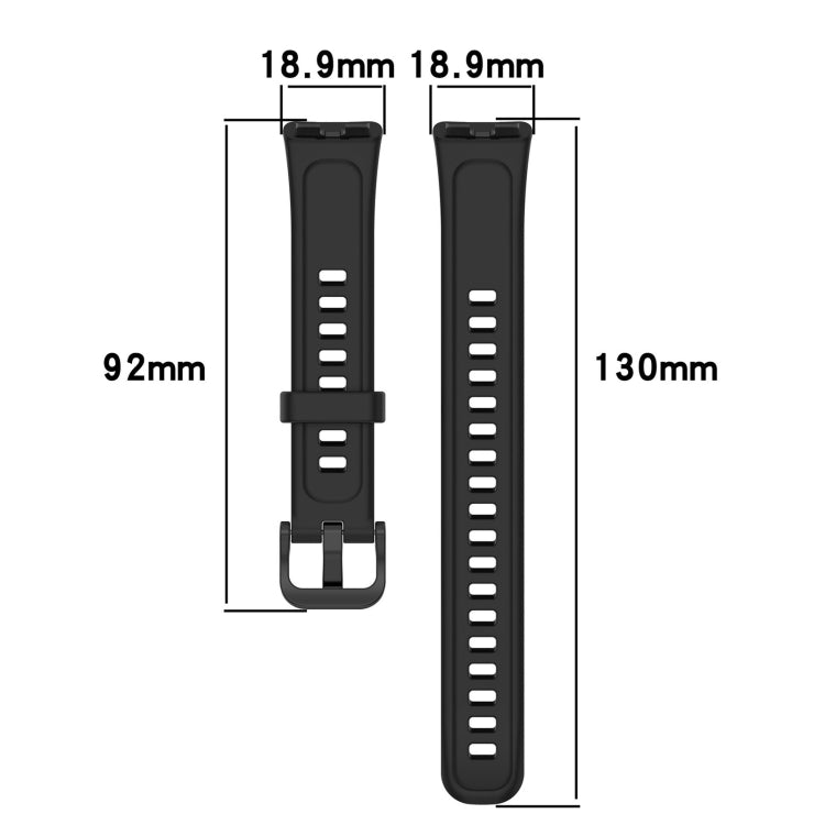For Huawei Band 10 / 9 / 8 Solid Color Colorful Buckle Silicone Watch Band(White) - Watch Bands by PMC TechLife | Online Shopping South Africa | PMC TechLife | Buy Now Pay Later Mobicred