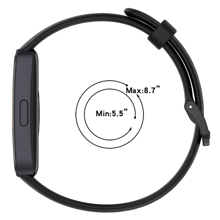 For Huawei Band 10 / 9 / 8 Solid Color Colorful Buckle Silicone Watch Band(White) - Watch Bands by PMC TechLife | Online Shopping South Africa | PMC TechLife | Buy Now Pay Later Mobicred