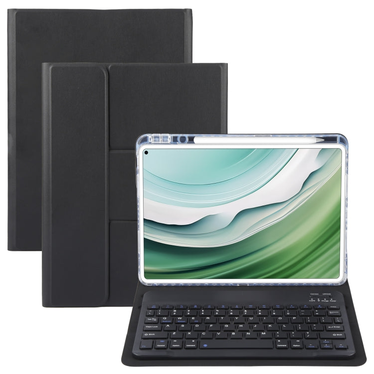 For Huawei MatePad Pro 11 2024 / 2022 Square Button Bluetooth Keyboard Rotatable Holder Leather Case(Black) - Huawei Keyboard by PMC TechLife | Online Shopping South Africa | PMC TechLife