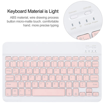 For Huawei MatePad Pro 11 2024 / 2022 Square Button Backlight Bluetooth Keyboard Rotatable Holder Leather Case(Rose Gold) - Huawei Keyboard by PMC Jewellery | Online Shopping South Africa | PMC Jewellery