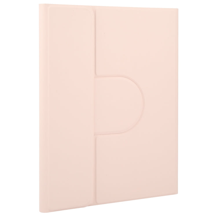 For Xiaomi Pad 6 Square Button Bluetooth Keyboard Rotatable Holder Leather Case(Rose Gold) - free shipping - PMC TechLife - Order now!