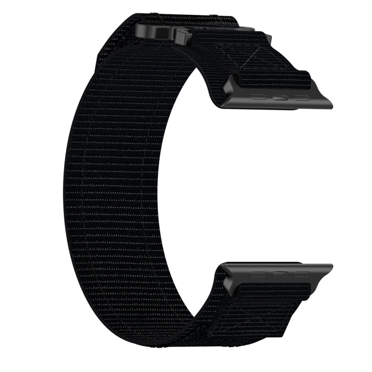 For Apple Watch Series 8 45mm Nylon Hook And Loop Fastener Watch Band(Black) - free shipping - PMC TechLife - Order now!