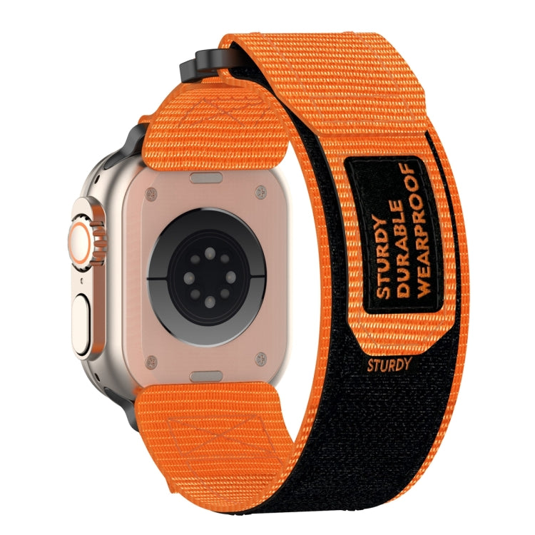For Apple Watch SE 2022 40mm Nylon Hook And Loop Fastener Watch Band(Orange) - free shipping - PMC TechLife - Order now!