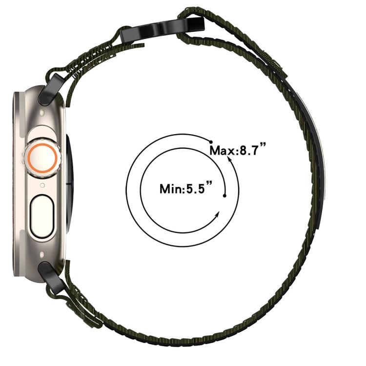For Apple Watch Series 3 38mm Nylon Hook And Loop Fastener Watch Band(Black) - Watch Bands by PMC TechLife | Online Shopping South Africa | PMC TechLife | Buy Now Pay Later Mobicred