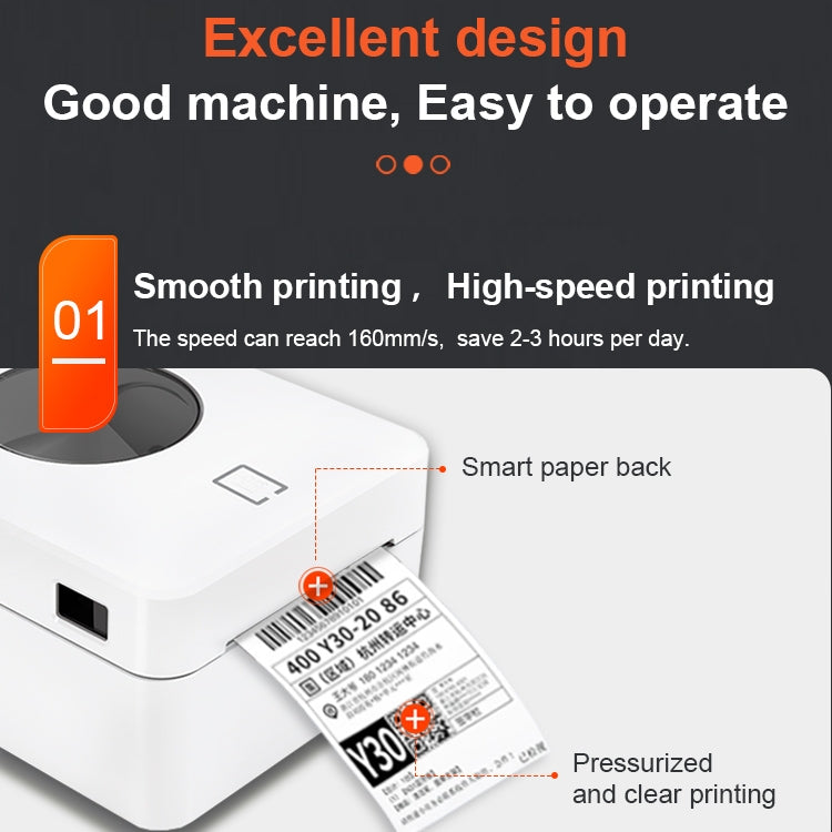 ZJ-9250 100x150mm USB Thermal Label Printer, Plug:UK Plug(Black) - Printer by PMC TechLife | Online Shopping South Africa | PMC TechLife | Buy Now Pay Later Mobicred