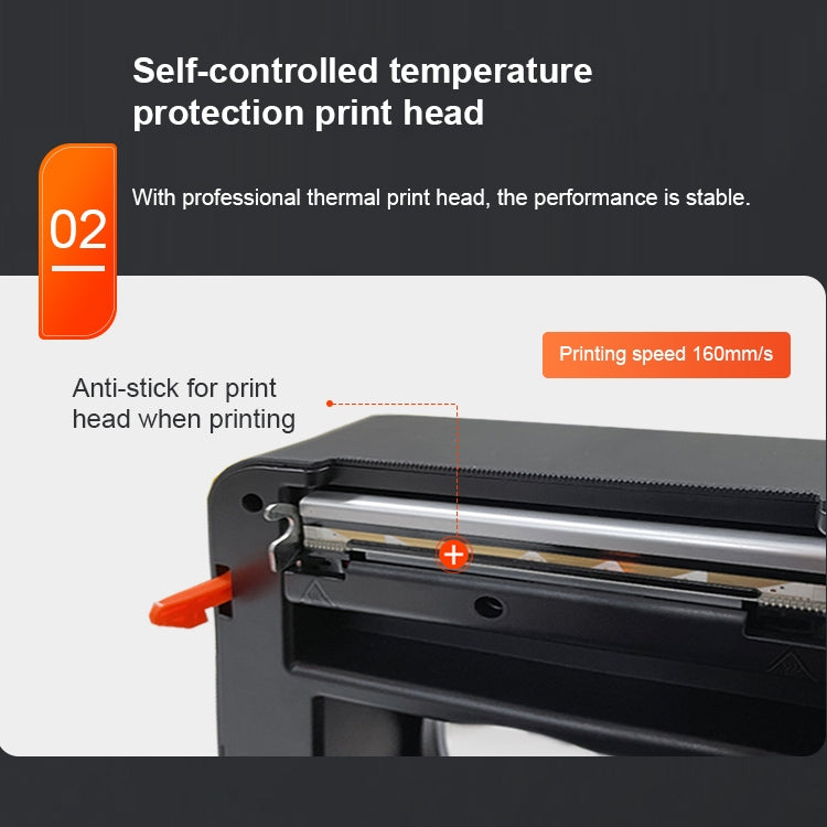 ZJ-9250 100x150mm USB Bluetooth Thermal Label Printer, Plug:EU Plug(Black) - Printer by PMC TechLife | Online Shopping South Africa | PMC TechLife | Buy Now Pay Later Mobicred