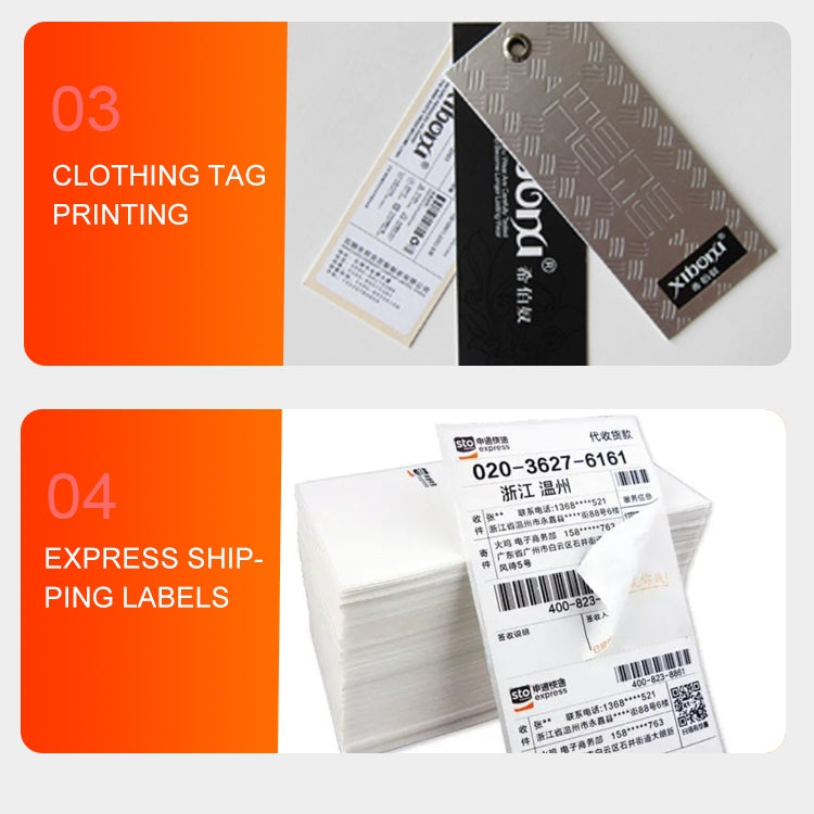 ZJ-9250 100x150mm USB Bluetooth Thermal Label Printer, Plug:UK Plug(White) - Printer by PMC TechLife | Online Shopping South Africa | PMC TechLife | Buy Now Pay Later Mobicred
