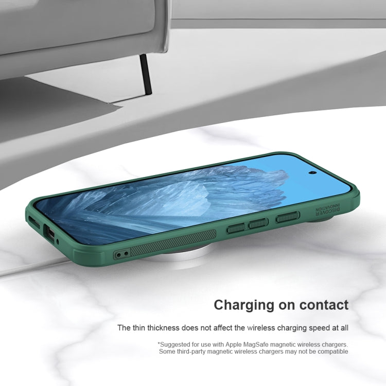 For Google Pixel 9 Pro NILLKIN Frosted Shield Pro Magnetic Phone Case(Black) - Google Cases by NILLKIN | Online Shopping South Africa | PMC TechLife | Buy Now Pay Later Mobicred