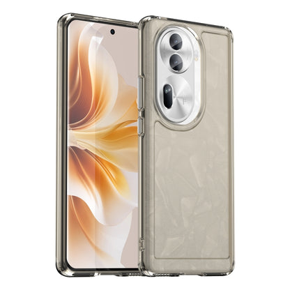 For OPPO Reno11 Pro Global Candy Series TPU Phone Case(Transparent Grey) - Reno11 Pro Cases by PMC Jewellery | Online Shopping South Africa | PMC Jewellery | Buy Now Pay Later Mobicred