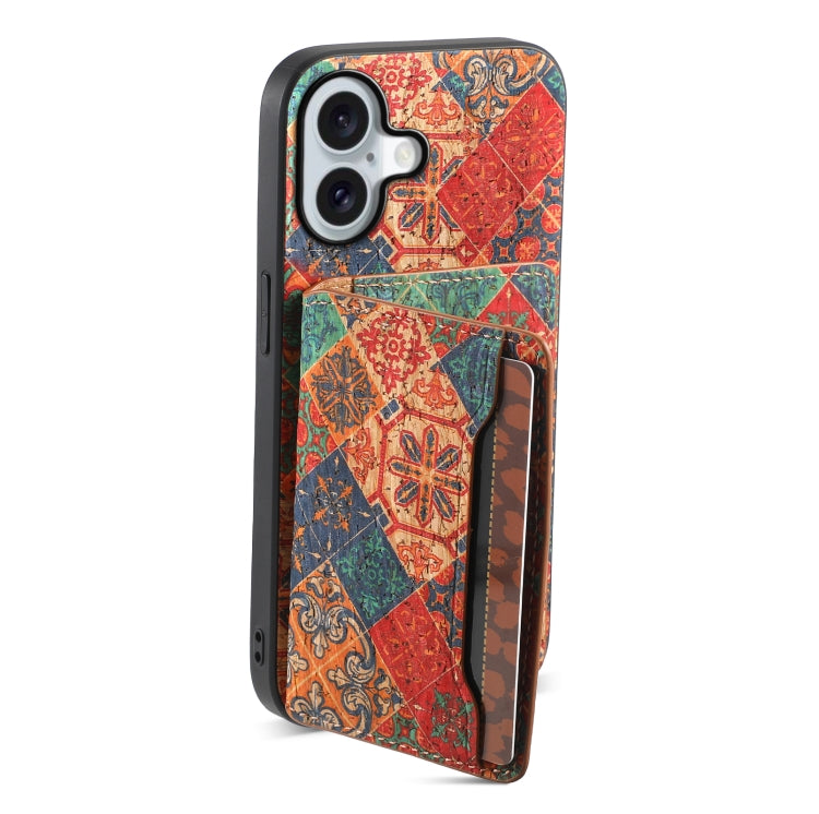 For iPhone 16 Card Slot Holder Phone Case(Winter Blue) - iPhone 16 Cases by PMC TechLife | Online Shopping South Africa | PMC TechLife | Buy Now Pay Later Mobicred