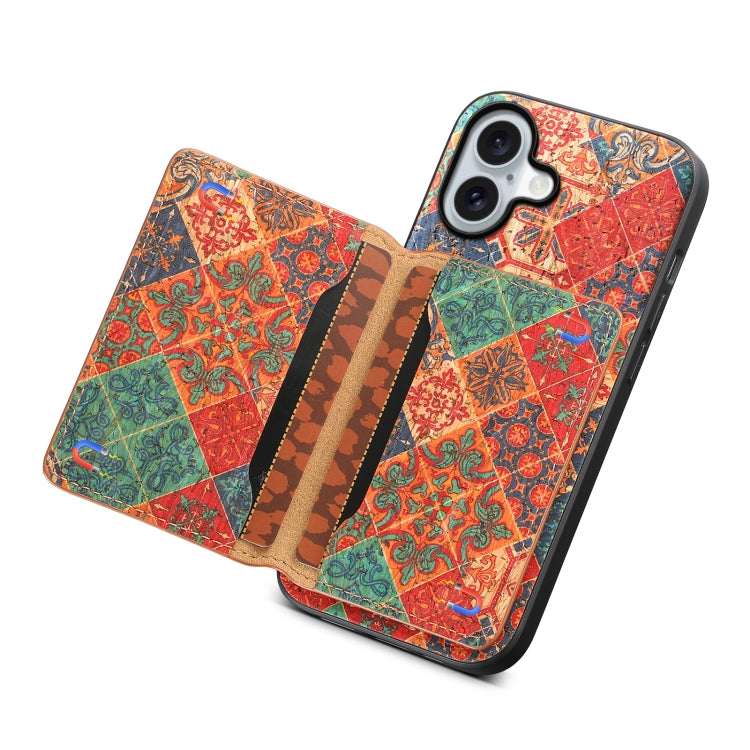 For iPhone 16 Plus Card Slot Holder Phone Case(Winter Blue) - iPhone 16 Plus Cases by PMC TechLife | Online Shopping South Africa | PMC TechLife | Buy Now Pay Later Mobicred