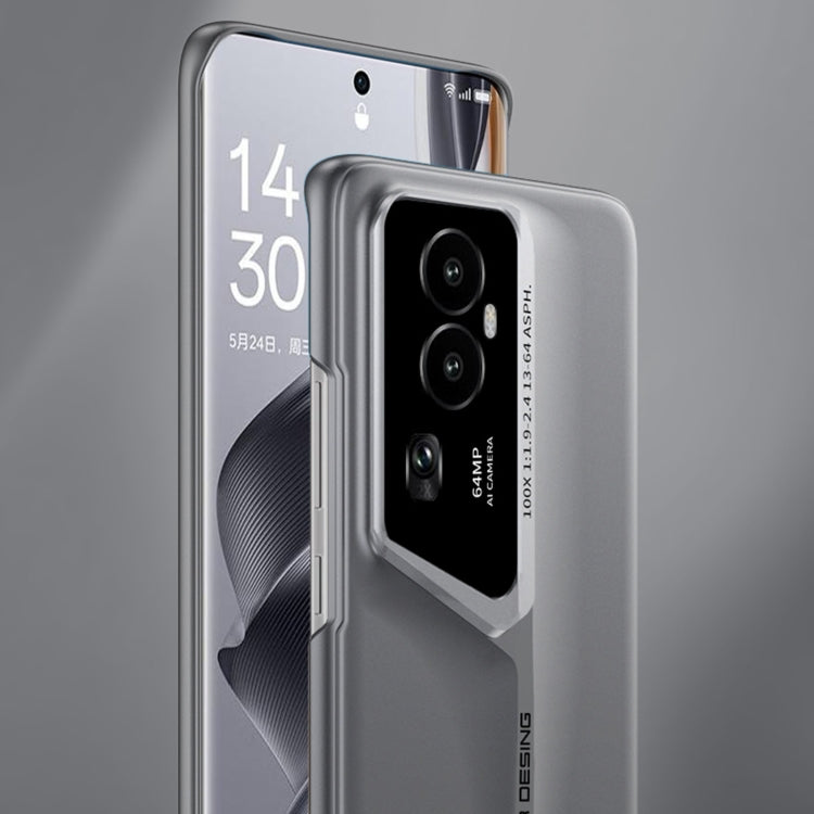 For OPPO Reno10 Pro GKK Blade Ultra-thin Full Coverage Phone Case(Grey) - OPPO Cases by GKK | Online Shopping South Africa | PMC Jewellery | Buy Now Pay Later Mobicred