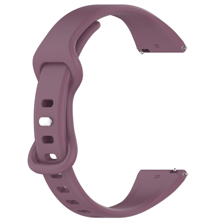 22mm Slim Reverse Buckle Silicone Watch Band(Purple) - 22mm Bands by PMC Jewellery | Online Shopping South Africa | PMC Jewellery