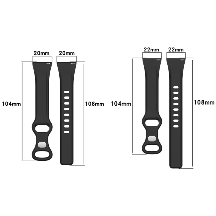 22mm Slim Reverse Buckle Silicone Watch Band(Teal) - 22mm Bands by PMC TechLife | Online Shopping South Africa | PMC TechLife