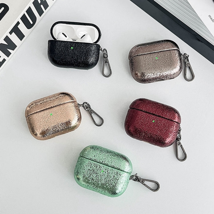 For AirPods Pro Burst Leather Texture Bluetooth Earphone Protective Case(Black) - free shipping - PMC Jewellery - Order now!