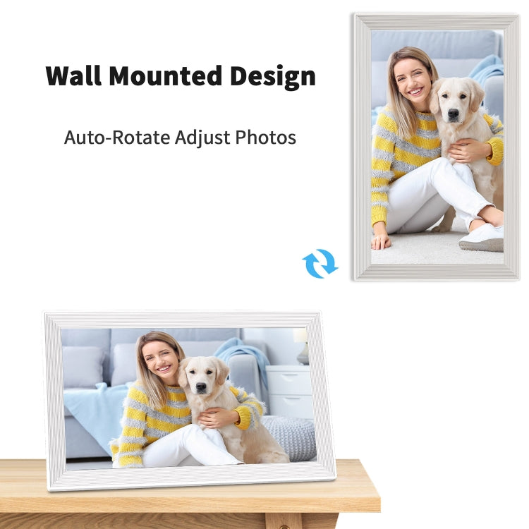 Pritom PF200 10.1 inch Digital Photo Frame Wall Mounted LED Advertising Machine, Plug:US Plug(White) - 11 inch Below by PRITOM | Online Shopping South Africa | PMC Jewellery | Buy Now Pay Later Mobicred