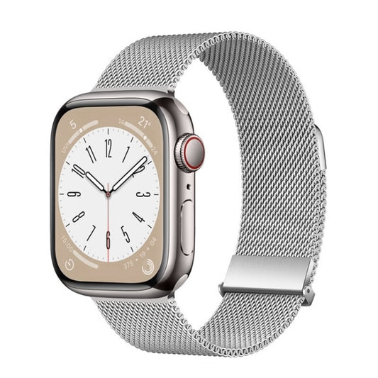 For Apple Watch SE 2023 44mm ZGA Milanese Magnetic Metal Watch Band(Silver) - Watch Bands by ZGA | Online Shopping South Africa | PMC Jewellery
