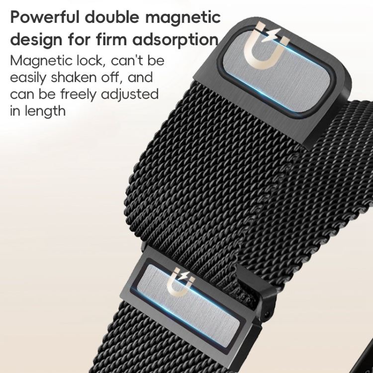 For Apple Watch SE 44mm ZGA Milanese Magnetic Metal Watch Band(Silver) - Watch Bands by ZGA | Online Shopping South Africa | PMC Jewellery