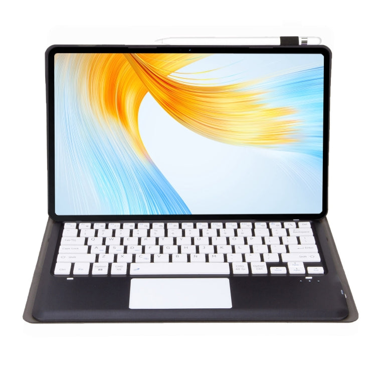 For vivo Pad3 Pro 13 inch  AV14-A Bluetooth Keyboard TPU Leather Tablet Case with Holder(Black White) - Others Keyboard by PMC TechLife | Online Shopping South Africa | PMC TechLife