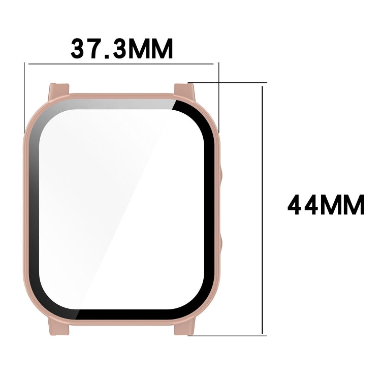 For Xiaomi Haylou Watch 2 LS02 PC + Tempered Film Integrated Watch Protective Case(Black) - Watch Cases by PMC TechLife | Online Shopping South Africa | PMC TechLife | Buy Now Pay Later Mobicred