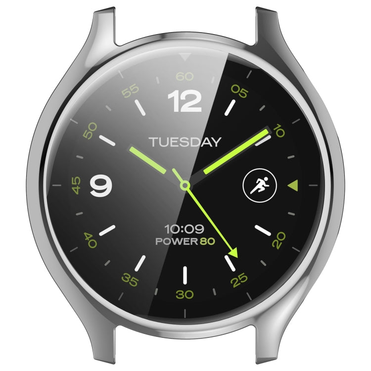 For Xiaomi Watch 2 Full Coverage TPU Electroplated Watch Protective Case(Silver) - Watch Cases by PMC TechLife | Online Shopping South Africa | PMC TechLife