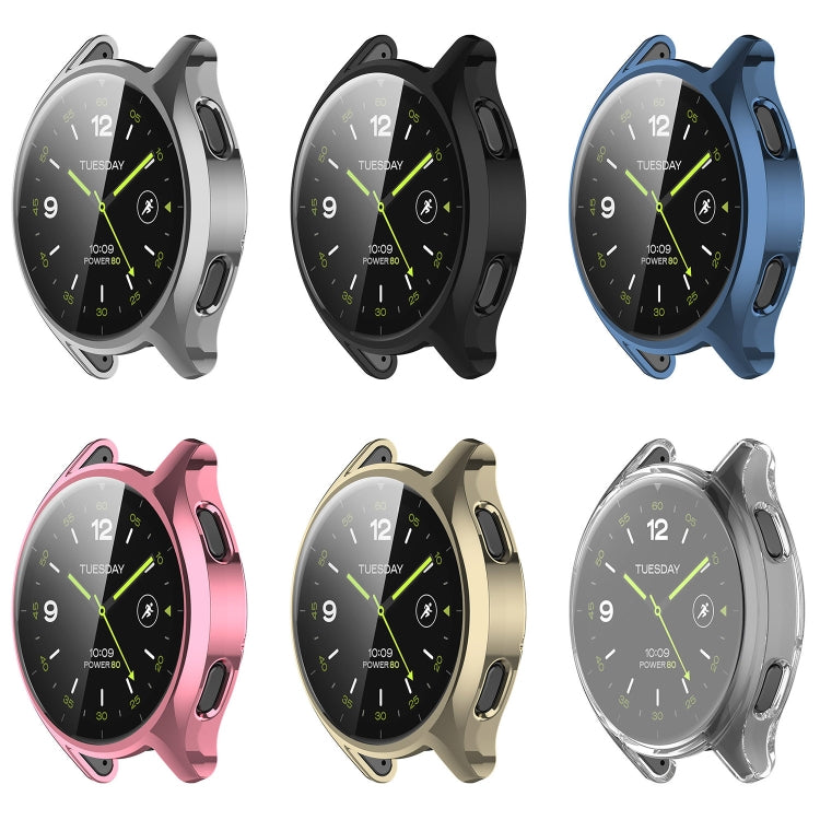 For Xiaomi Watch 2 Full Coverage TPU Electroplated Watch Protective Case(Silver) - Watch Cases by PMC TechLife | Online Shopping South Africa | PMC TechLife