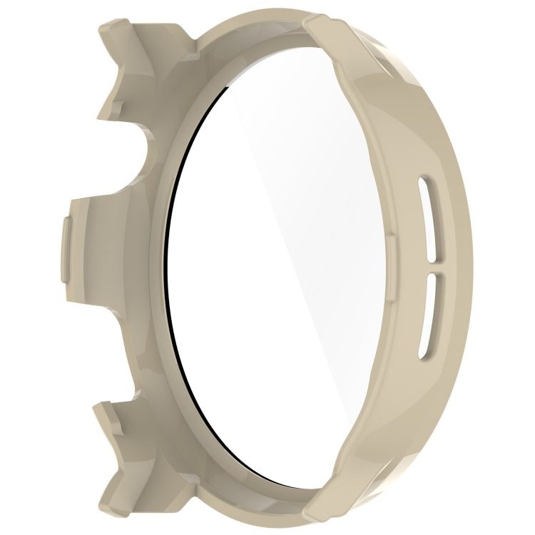 For Xiaomi Mibro Watch Lite 2 PC + Tempered Film Integrated Watch Protective Case(Ivory White) - Watch Cases by PMC TechLife | Online Shopping South Africa | PMC TechLife