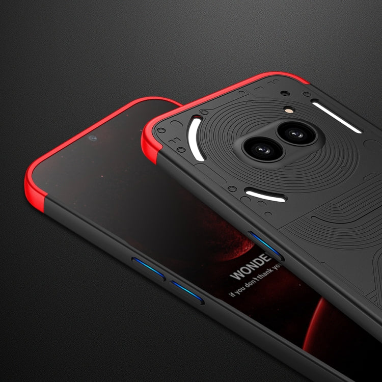 For Nothing Phone 2a GKK Three Stage Splicing Full Coverage PC Phone Case(Black Red) - free shipping - PMC Jewellery - Order now!