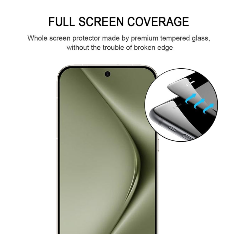 For Huawei Pura 70 Pro / 70 Pro+ Full Glue 9H HD 3D Curved Edge Tempered Glass Film(Black) - Huawei Tempered Glass by PMC Jewellery | Online Shopping South Africa | PMC Jewellery | Buy Now Pay Later Mobicred