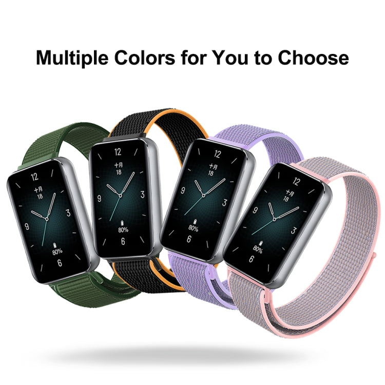 For Honor Band 9 Woven Nylon Loop Watch Band(Purple) - Watch Bands by PMC TechLife | Online Shopping South Africa | PMC TechLife