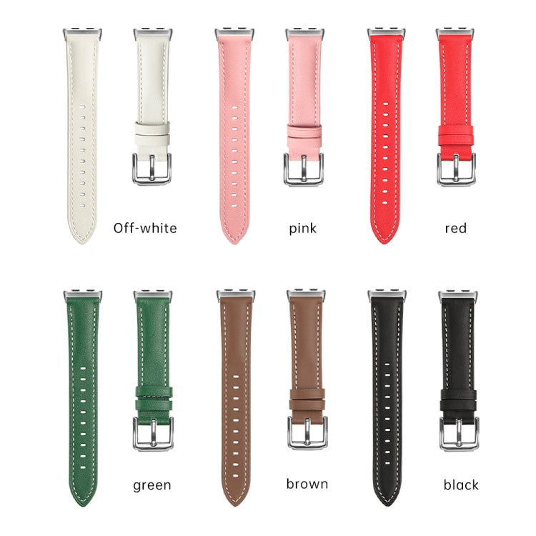For Honor Band 9 Genuine Leather Watch Band(Green) - Watch Bands by PMC TechLife | Online Shopping South Africa | PMC TechLife