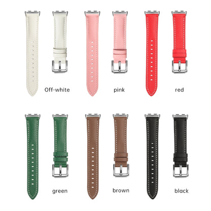 For Honor Band 9 Genuine Leather Watch Band(Red) - Watch Bands by PMC Jewellery | Online Shopping South Africa | PMC Jewellery