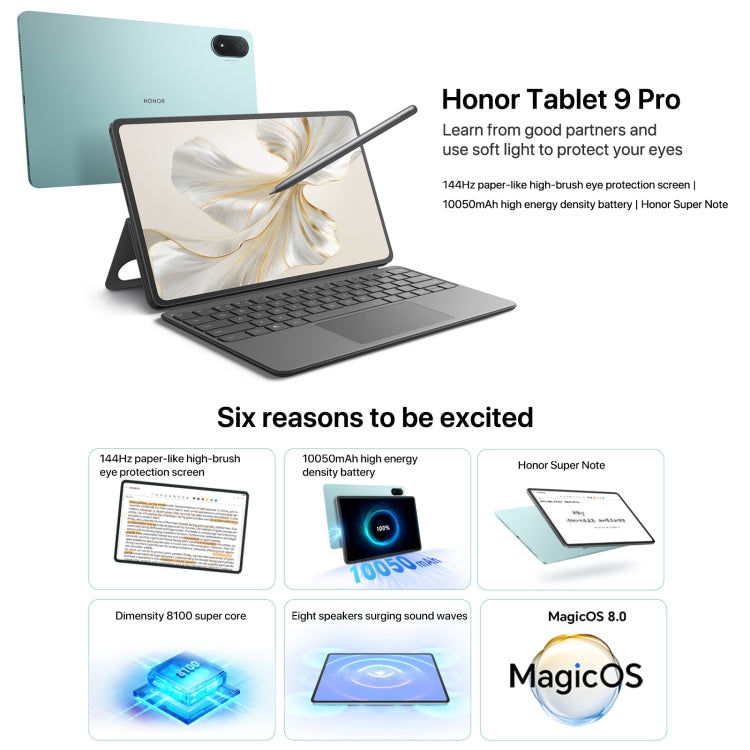 Honor Pad 9 Pro 12.1 inch WiFi, 12GB+256GB, MagicOS 8.0 Dimensity 8100 Octa Core, Not Support Google Play(Grey) - free shipping - PMC TechLife - Order now!