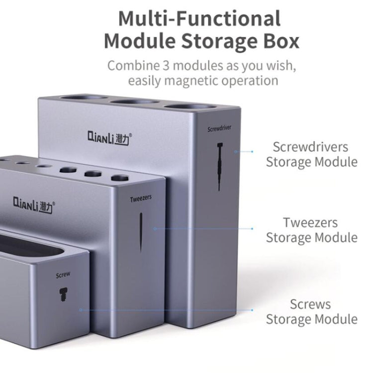 QianLi iCube Aluminum Alloy Multi-Functional Modular Storage Box - free shipping - PMC TechLife - Order now!