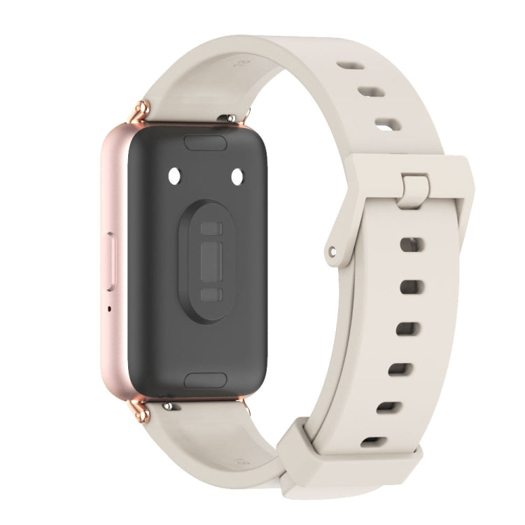 For Samsung Galaxy Fit 3 Mijobs Silicone Watch Band(Grey+Rose Gold) - free shipping - PMc TechLife - Order now!