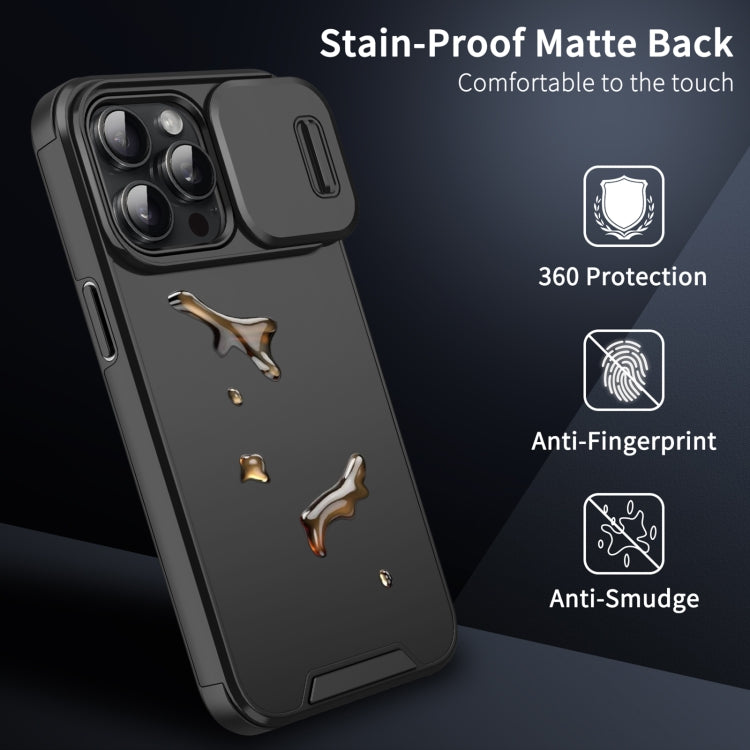 For iPhone 16 Plus Sliding Camshield TPU + PC Phone Case(Blue) - iPhone 16 Plus Cases by PMC TechLife | Online Shopping South Africa | PMC TechLife | Buy Now Pay Later Mobicred