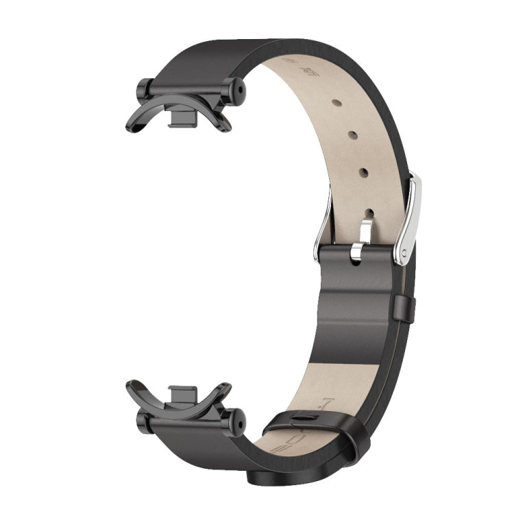 For Xiaomi Smart Band 10 / 9 / 8 Mijobs GT4 First Layer Cowhide Watch Band(Black) - free shipping - PMc TechLife - Order now!