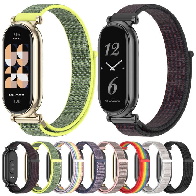 For Xiaomi Smart Band 10 / 9 / 8 Mijobs GT4 Breathable Nylon Loop Watch Band(Black) - free shipping - PMc TechLife - Order now!