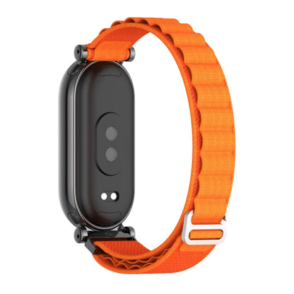 For Xiaomi Mi Band 8 Mijobs GT4 Nylon Breathable Watch Band(Orange Black) - Watch Bands by MIJOBS | Online Shopping South Africa | PMC Jewellery