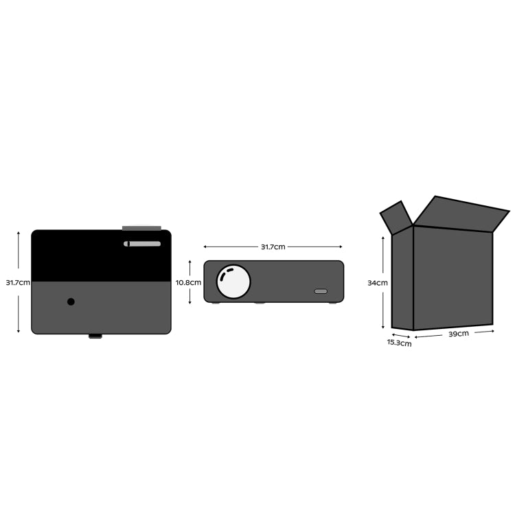 D4000 1080P HD Home Portable LED Projector(UK Plug) - free shipping - PMC TechLife - Order now!