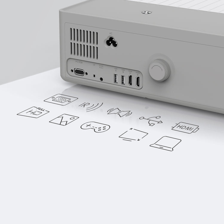 D4000 1080P HD Home Portable LED Projector(EU Plug) - LED Projector by PMC TechLife | Online Shopping South Africa | PMC TechLife | Buy Now Pay Later Mobicred